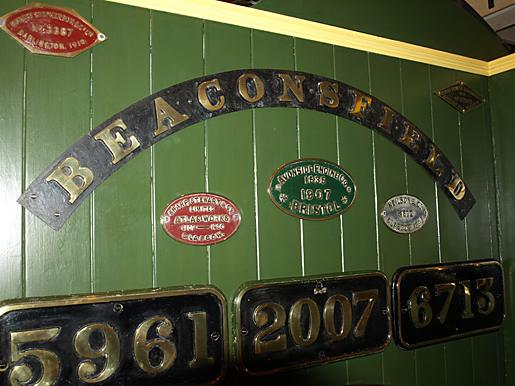 Nameplate Beaconsfield at Kidderminster