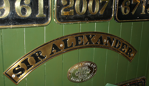 Nameplate Sir Alexander